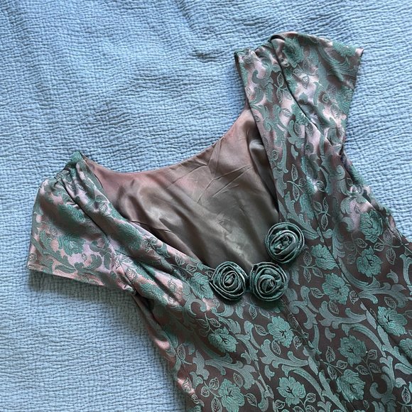 Vintage Copper/Green Gown - Picture 1 of 5